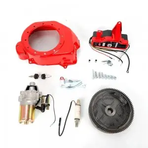 Electric Start Kit Flywheel Starter Motor Switch Ignition For Honda GX390 13HP Gx160 Gx200 5.5Hp 6.5Hp  GX270 GX240 Engines