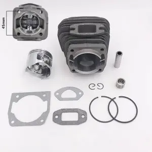 43mm 45mm 45.2mm Chainsaw Cylinder Piston Needle Cage Gasket kit For 4500 45cc 5200 52cc 5800 58cc Gasoline Chainsaw Spare Parts