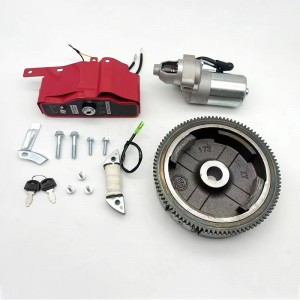 Electric Start Kit Flywheel Starter Motor Switch Ignition For Honda GX390 13HP Gx160 Gx200 5.5Hp 6.5Hp  GX270 GX240 Engines