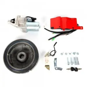 Electric Start Kit Flywheel Starter Motor Switch Ignition For Honda GX390 13HP Gx160 Gx200 5.5Hp 6.5Hp  GX270 GX240 Engines